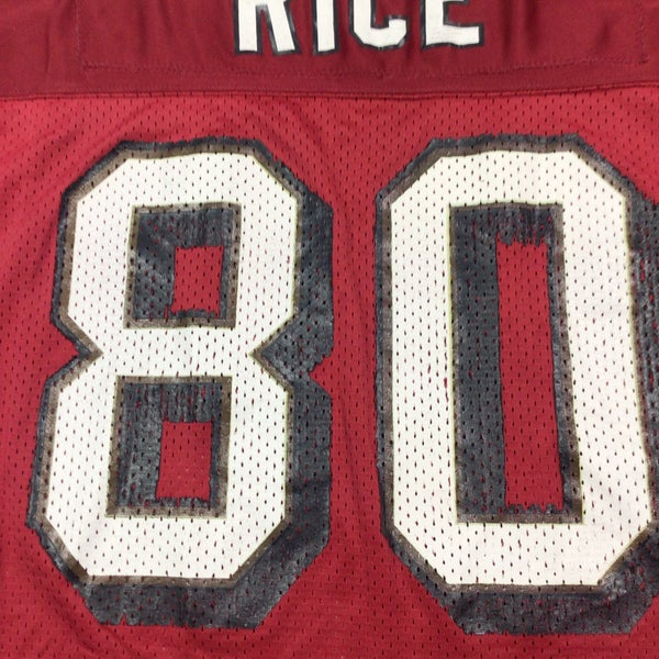 Vintage Champion Jerry Rice 80 San Francisco 49ers White NFL