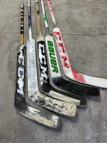 5 Pack Of Assorted Goalie Sticks--Available Only 24 More Hours!!