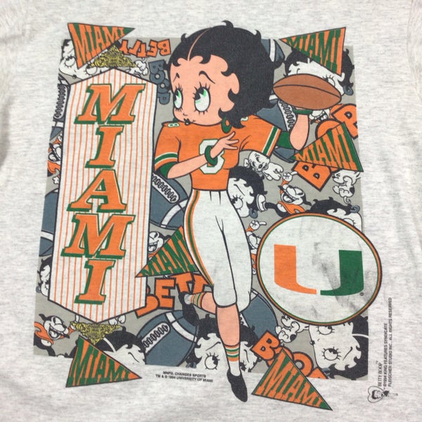 Vintage 1991 University of Miami Hurricanes T-Shirt Size XL