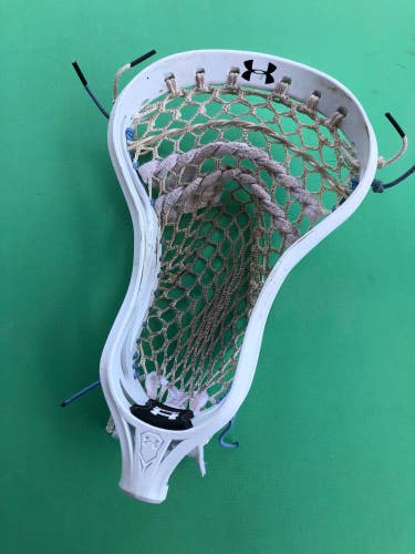 Used Under Armour Command Strung Lacrosse Head (Hopkins Colors)