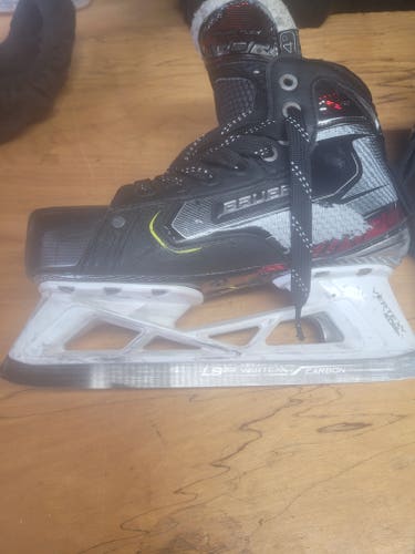 Junior Used Bauer Vapor 2X Pro Hockey Goalie Skates Regular Width Size 4