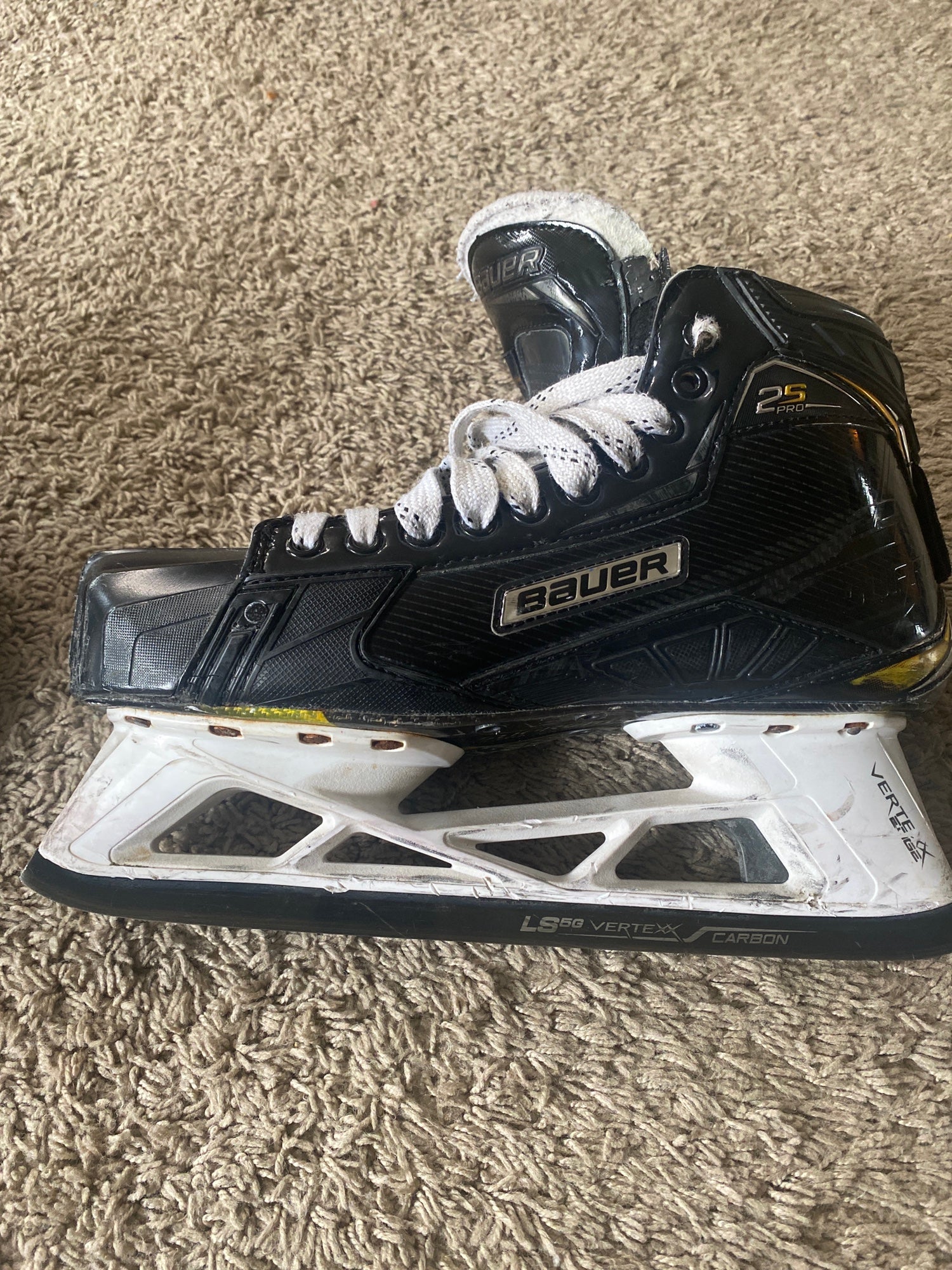 Sr Used Bauer Vapor 1X Hockey Goalie Skates Regular Width Size