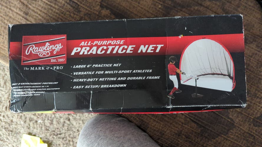 New Rawlings 6' practice net