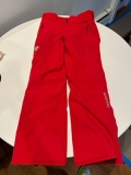 Descente Swiss Ski Pants Red Men's Adult Used XS Size 30 waist