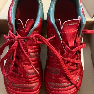 Red Kids Molded Cleats Puma EvoPower 4.0 Cleats