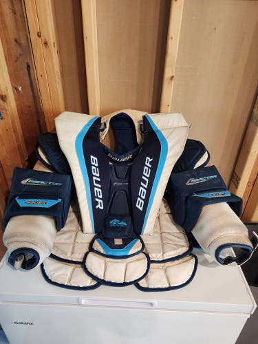 Used Large Bauer Reactor 9000 Goalie Chest Protector