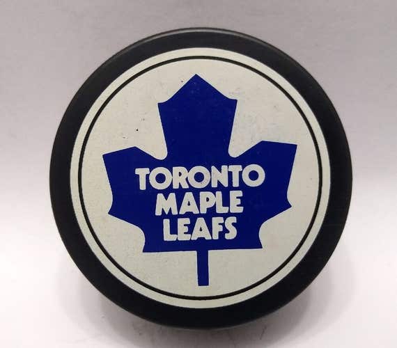 1985-92 TORONTO MAPLE LEAFS Large Logo Official NHL Hockey GAME PUCK Ziegler GT1