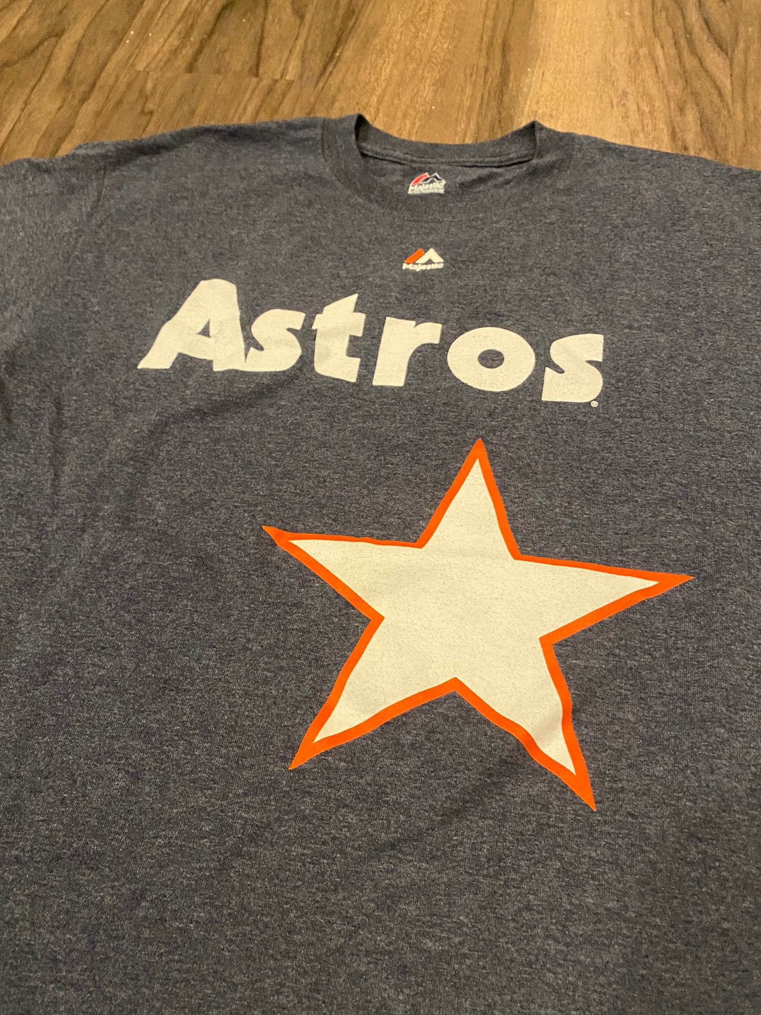 Vintage Houston Astros T Shirt Nolan Ryan Majestic L MLB baseball