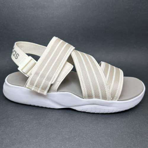 Adidas 90s Women's Sandals Sport Comfort Slides Shoes White Beige EG5133 Size 9