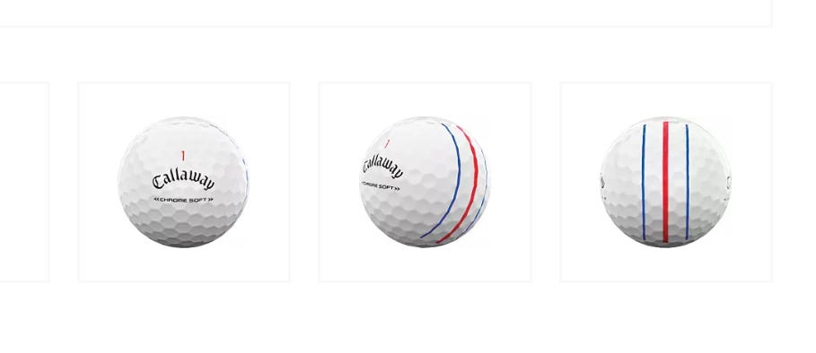 Used Callaway Chrome soft x Balls 48 Pack (4 Dozen)