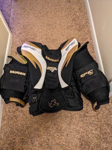Used Large Vaughn Goalie Chest Protector