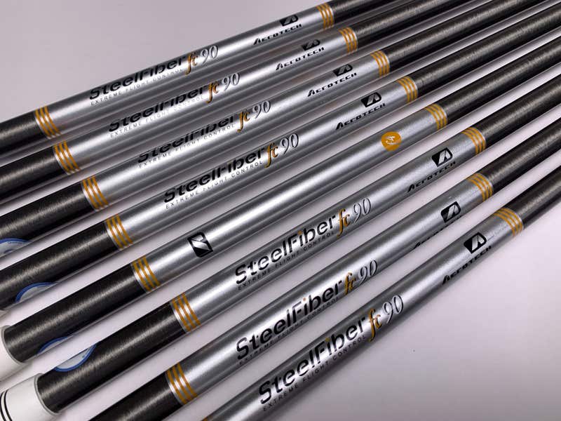 AeroTech SteelFiber FC90 F4 Stiff Graphite Iron Set Shafts- 34