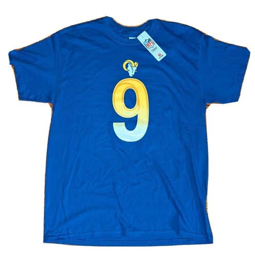 Matthew Stafford Los Angeles Rams T-Shirt NFL Team Apparel Mens Large L Football