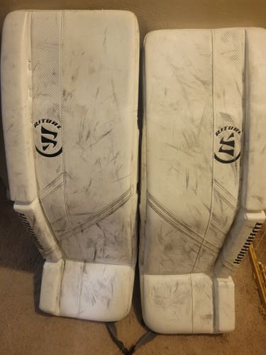 Used 34" Warrior Ritual G5 Goalie Leg Pads