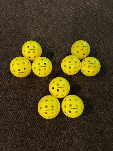 Bundled Lot of 9 NEW ONIX Fuse G2 USAPA Approved Yellow Pickleball Balls