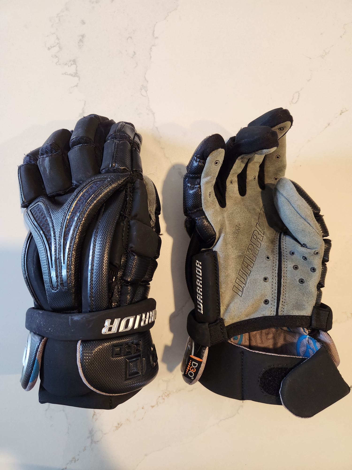 Used Player's Warrior Evo Lacrosse Gloves 13"