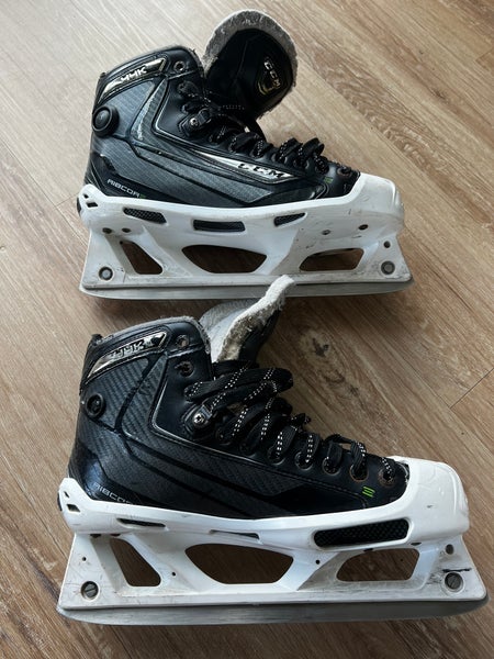 Used CCM Regular Width Size 9.5 RibCor 44K Hockey Goalie Skates