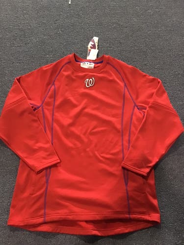 NWT Washington Nationals Majestic Pullover Men’s Md