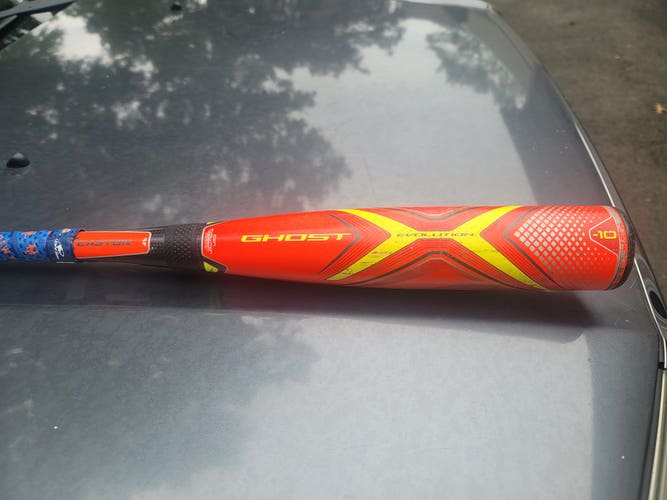 Used Easton Composite Ghost X Evolution Bat (-10) 28"