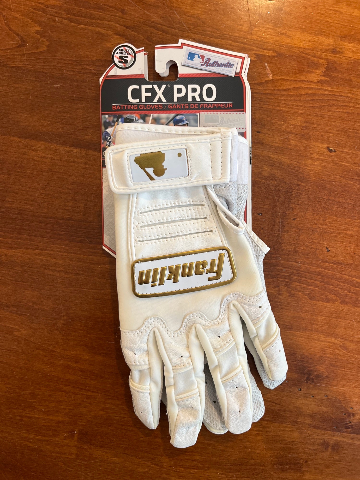 CFX Pro White/Navy Batting Gloves