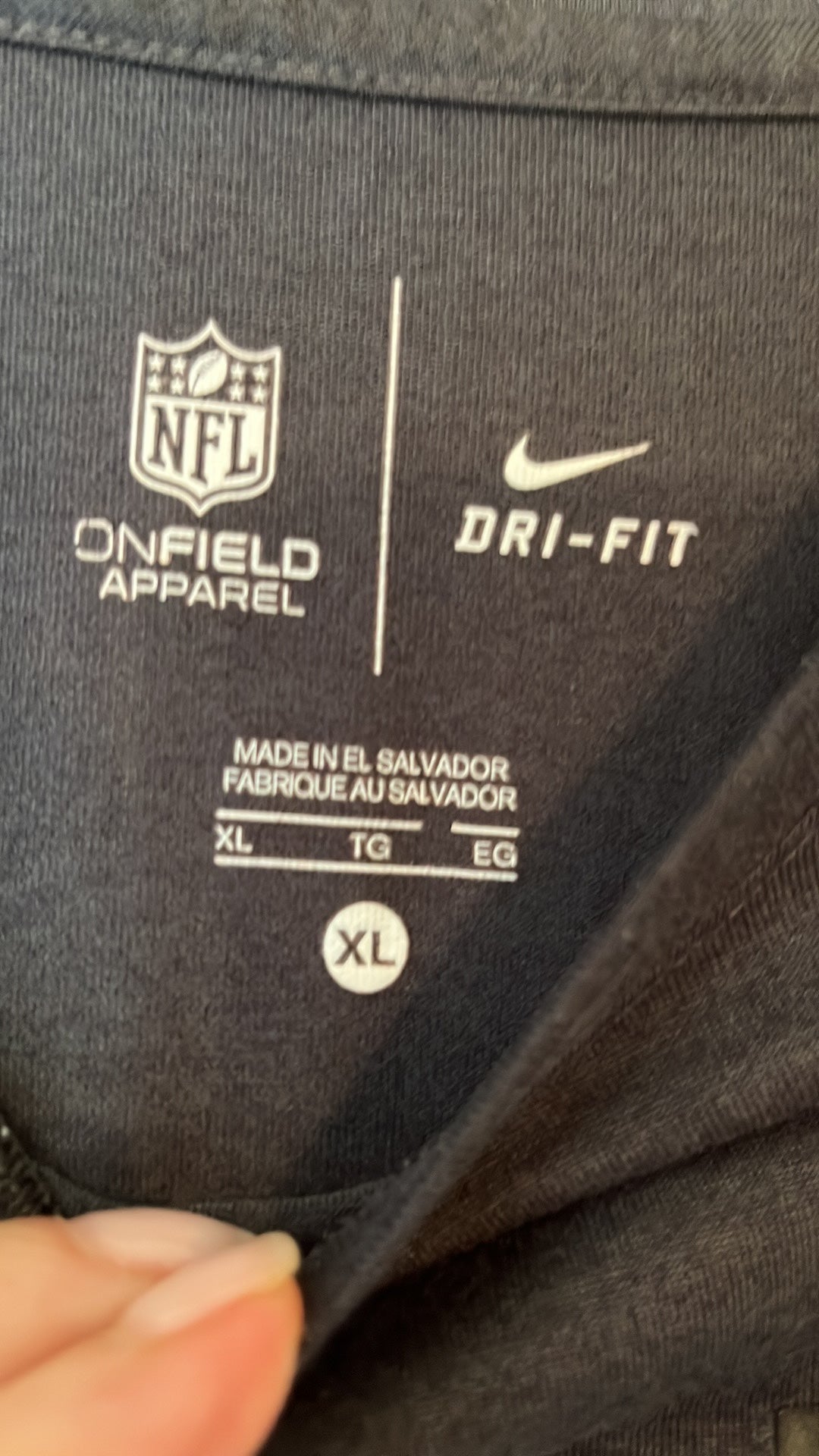 Men's XL Nike NFL NE Patriots Salute to Service Dri-Fit tee shirt