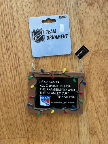 New York Rangers Christmas Ornament