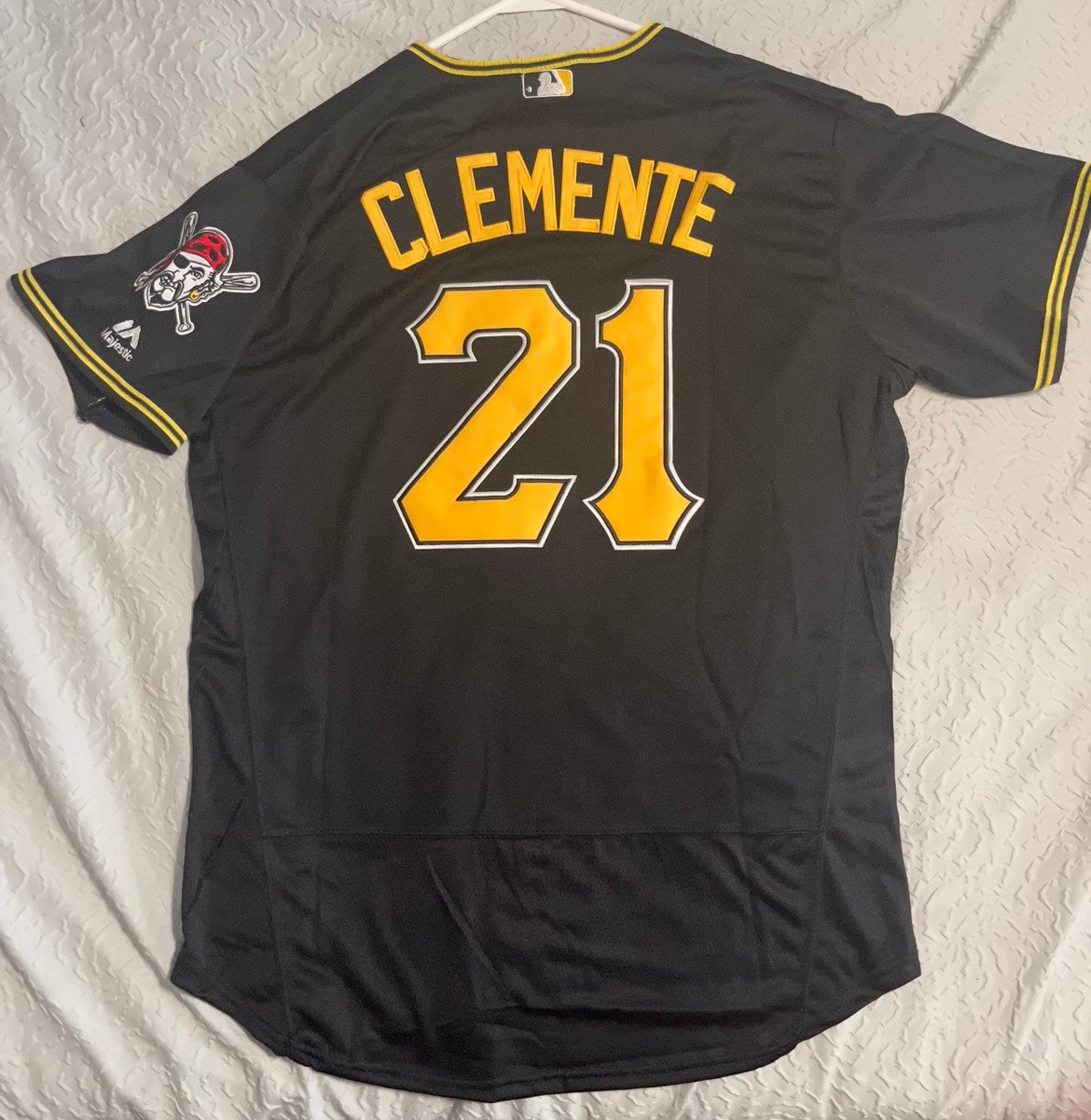 Pittsburgh Pirates Polyester Gray 21 Roberto Clemente Jersey 