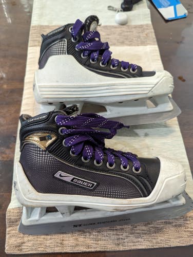 Used Bauer Supreme One75 Hockey Goalie Skates Regular Width Size 2