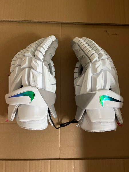 Nike Vapor Premier Lacrosse Gloves White / Large