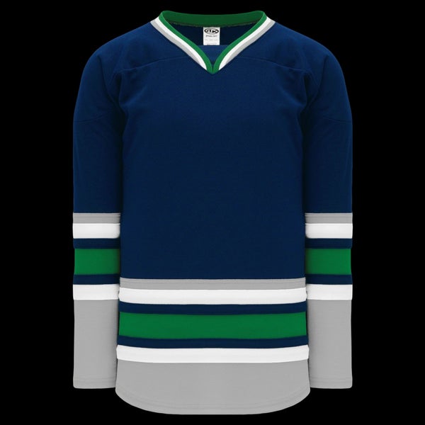 Athletic Knit 1992 Hartford Whalers Navy Blank Jersey