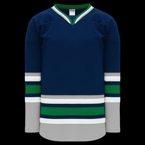 Athletic Knit 1992 Hartford Whalers Navy Blank Jersey