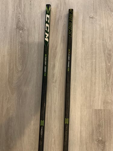 2-Pack Intermediate Used Right Handed CCM RibCor Trigger ASY Hockey Stick P29
