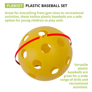 Champion PLASTIC BASEBALLS Multi-Colored 6 Pack New
