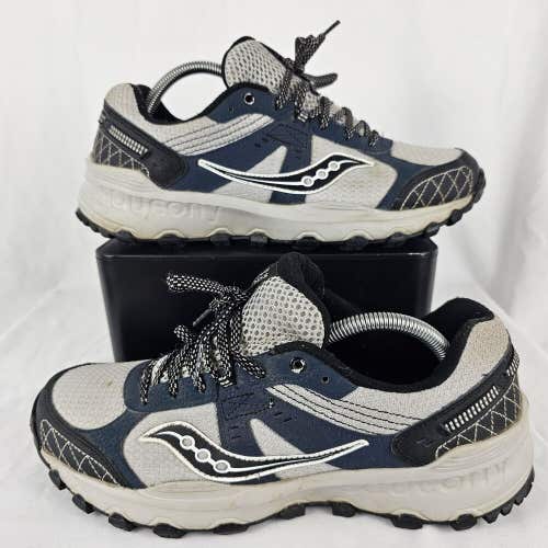 Saucony Mens Grid Raptor TR 2 S25427-5 Gray Running Shoes Sneakers Size 9.5
