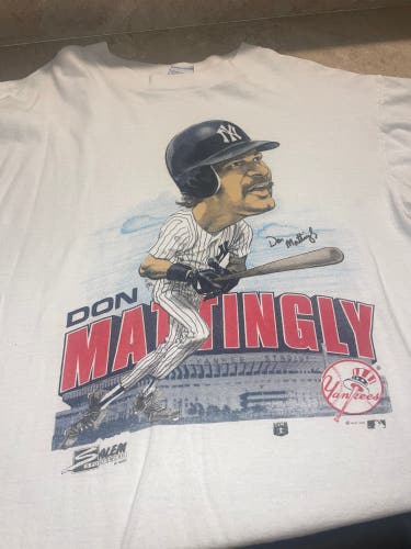 Vintage Don Mattingly Yankees t shirt very rare