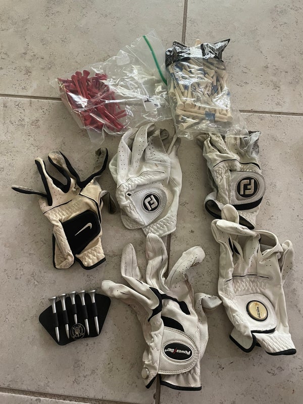 Used golf gear accessories  Gloves / tees / acc