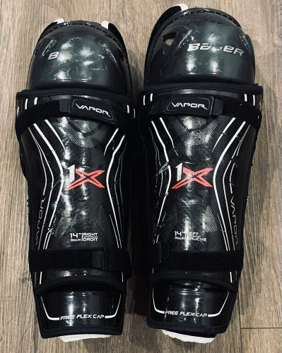 Bauer Vapor 1X Shin Pads / Shinguards 14"
