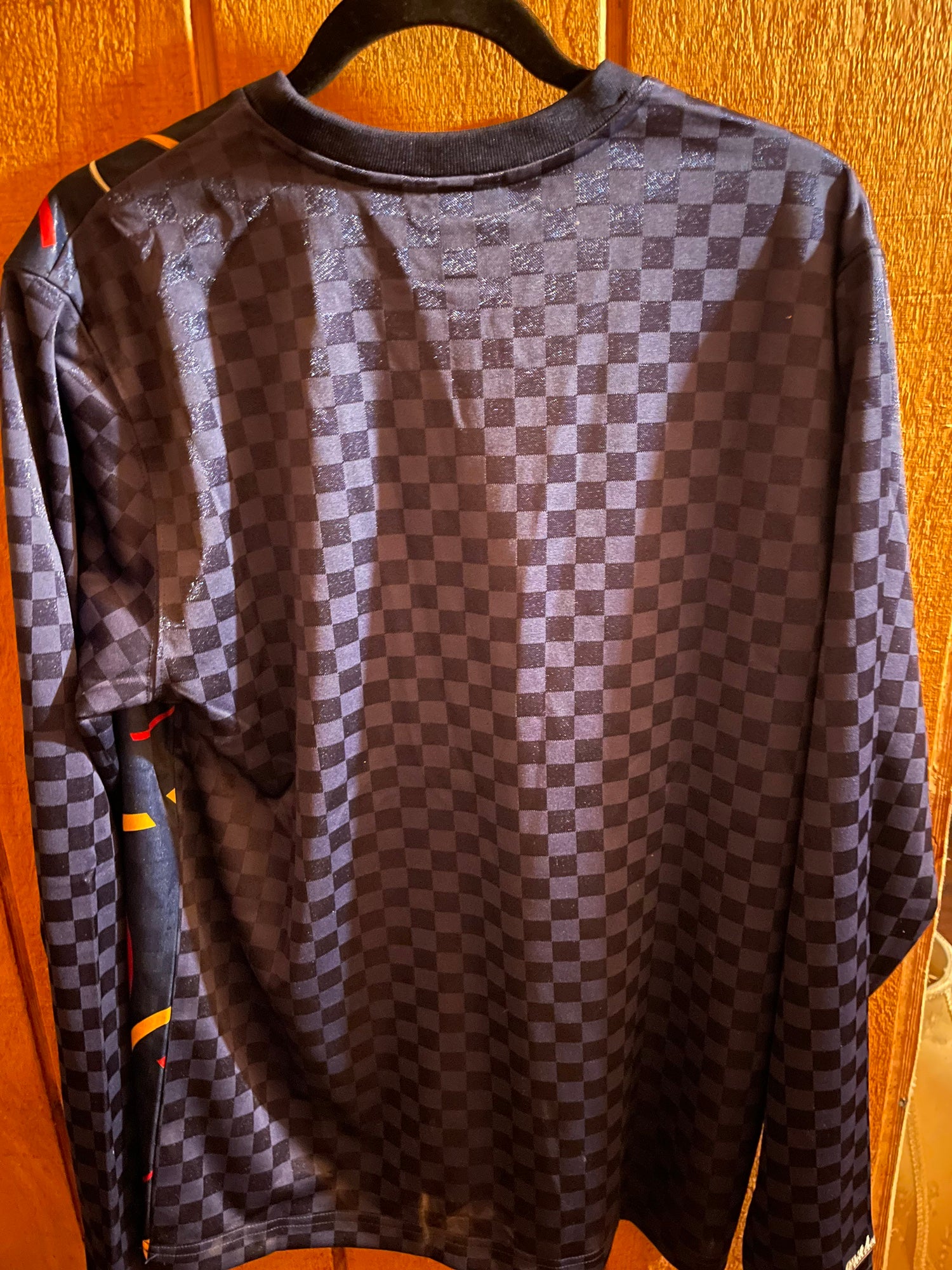 Louis Vuitton, Shirts, Louis Vuitton Black And Orange Football Jersey  Monogram Shirt