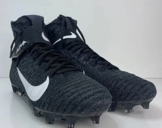 Size 11 Nike Alpha Menace Elite 2 Flyknit Football Cleats Black