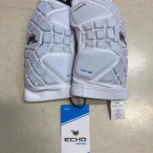ECD Echo Lacrosse Arm Pads White / Small/Medium