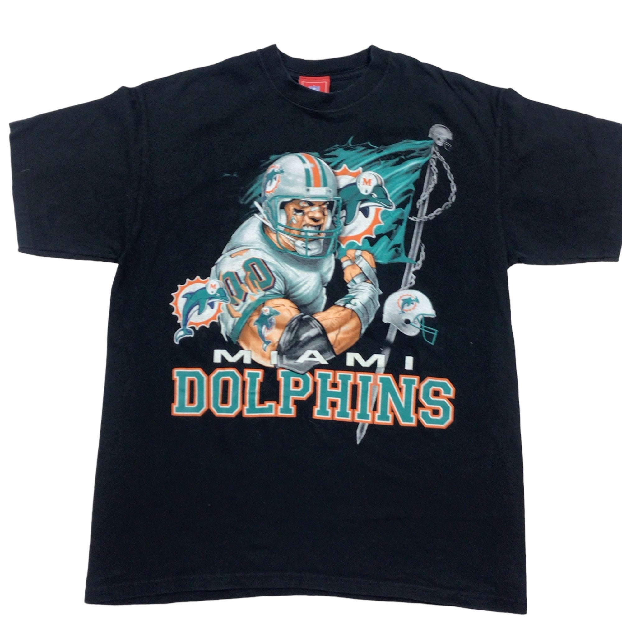 Miami Dolphins T Shirt Vintage NFL Football Team Funny Black