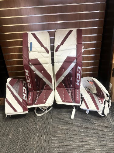 CCM EFLEX 5 Senior Full Set (White/Maroon/Grey)