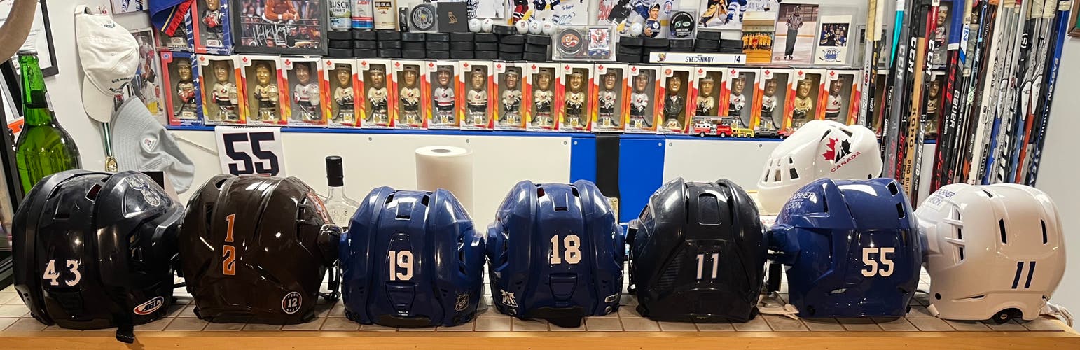 Used Medium CCM Resistance Helmet Pro Stock Manitoba Moose AHL #43