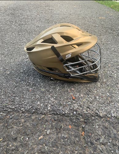 Cascade S Lacrosse Helmet - Gold with Chrome Facemask (Retail: $299)