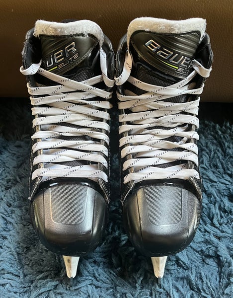 Senior Used Bauer Elite Hockey Goalie Skates Regular Width Size 6.5