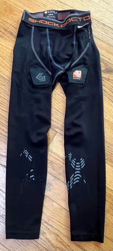 2 Black Used Medium Boys Shock Doctor Compression