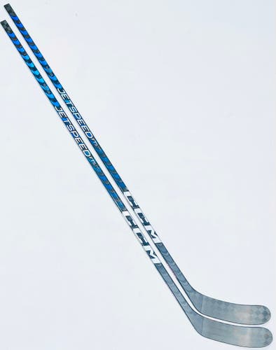 New 2 Pack Blue CCM Jetspeed FT5 Pro Hockey Stick-LH-P28M-90 Flex-Grip W/ Corner Tactile
