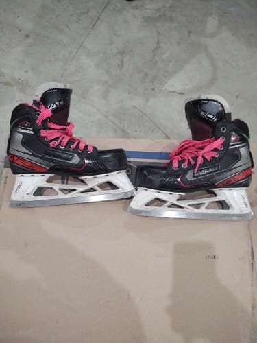 Size 8 Senior Used Bauer Vapor X2.7 Hockey Goalie Skates