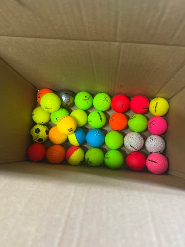 Colored Golf Balls and Triple Tracks