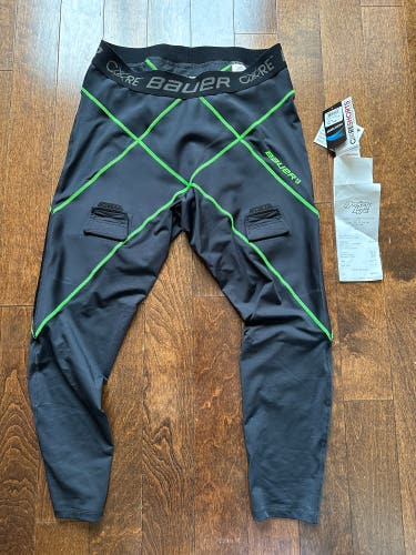 Black New Men's Bauer Compression Core 1.0 Pants